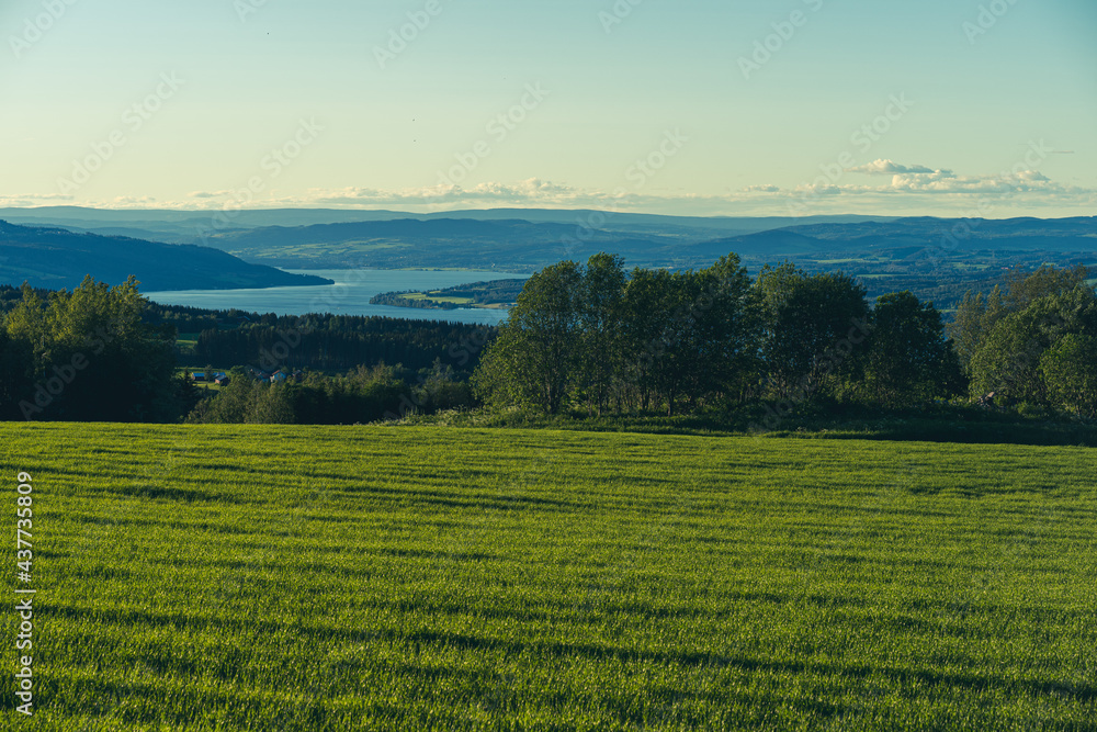 Lake Mjøsa north of Toten, Norway.