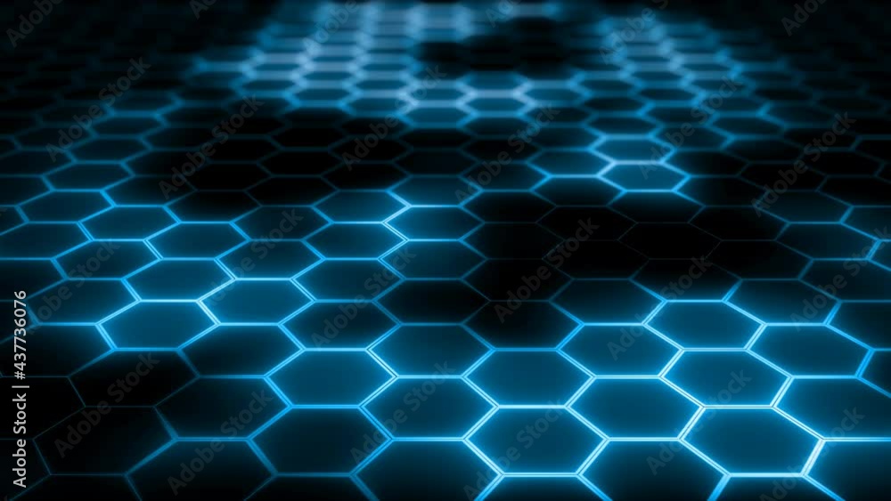Abstract futuristic hexagon mesh with light effects. Can be used as a background for presentations, news, online media. Looped
Abstract futuristic hexagon mesh with light effects. Can be used as a background for presentations, news, online media. Looped