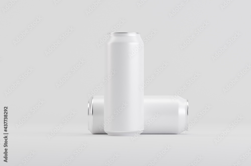 Aluminium White Soda Beer Can Mockup 3D Illustration Aluminium White Soda Beer Can Mockup 3D Illustration