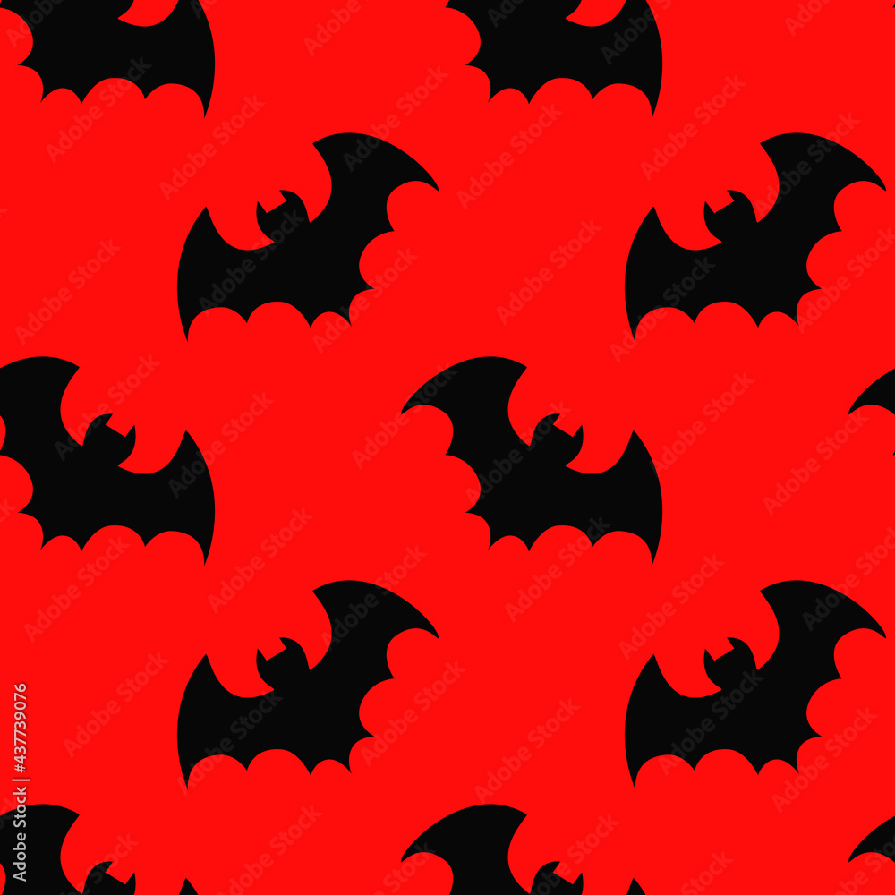 Seamless pattern with a bat. Seamless pattern with a bat.