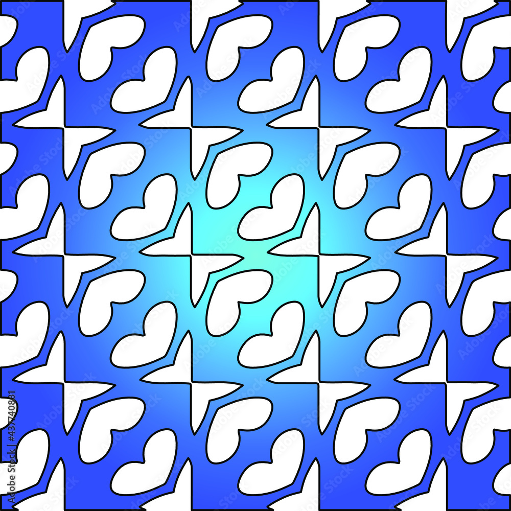 Geometric vector pattern with azure and blue gradient. simple ornament for wallpapers and backgrounds. Geometric vector pattern with azure and blue gradient. simple ornament for wallpapers and backgrounds.