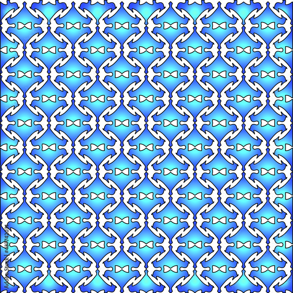 Geometric vector pattern with azure and blue gradient. simple ornament for wallpapers and backgrounds. Geometric vector pattern with azure and blue gradient. simple ornament for wallpapers and backgrounds.