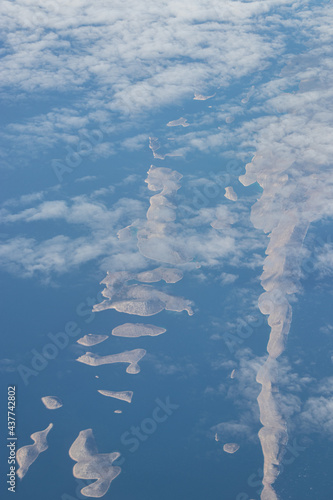 Vista aerea delle Isole Incoronate in Croazia photo