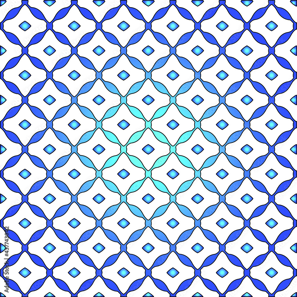 Geometric vector pattern with azure and blue gradient. simple ornament for wallpapers and backgrounds. Geometric vector pattern with azure and blue gradient. simple ornament for wallpapers and backgrounds.