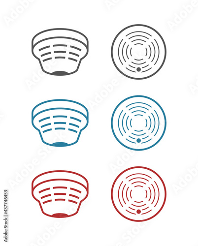 smoke detector 3d icon