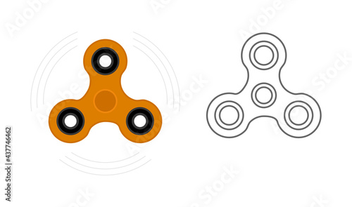 hand spinner toy icon