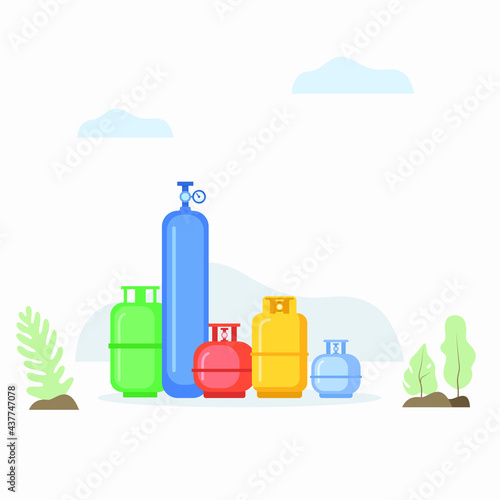 gas cylinder LPG tank petroleum gas container fuel fire oxygen cylinder medical cylinder 