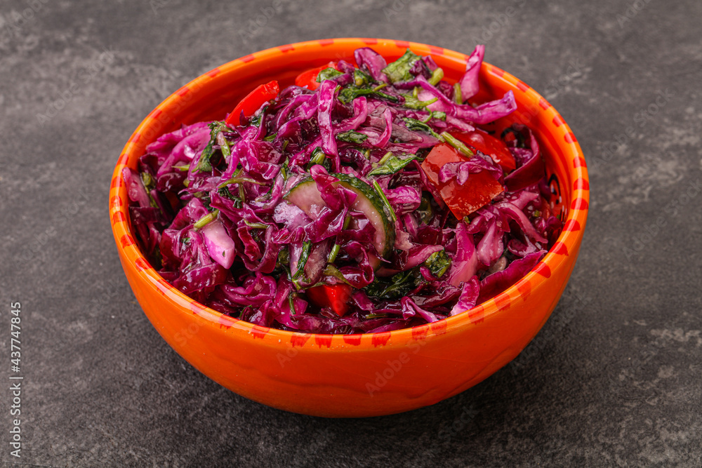 Pickled red cabbage with herbs Pickled red cabbage with herbs