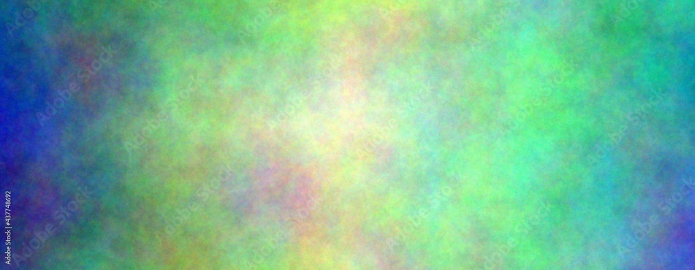 Blue and green background. Banner abstract background. Blurry color spectrum, texture background. Rainbow colors. Colors spectrum background.