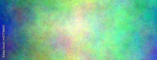 Blue and green background. Banner abstract background. Blurry color spectrum, texture background. Rainbow colors. Colors spectrum background. © Mahir