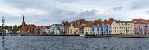 panorama cityscape view ofthe historic waterfront buildings of Sonderborg