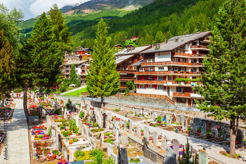 Mountaineers cemetery in Zermatt, Switzerland