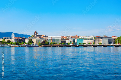 Geneva panoramic view in Switzerland