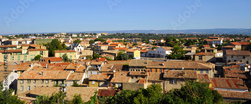 Panoramique Carcassonne (11000) sur les toits, département de l'Aude en région Occitanie, France © didier salou