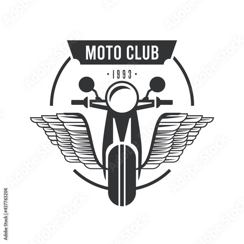 motocycle flying emblem