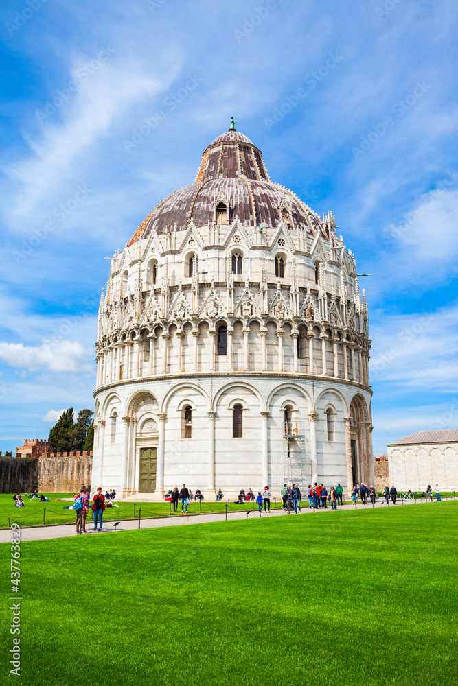 Baptistery of Pisa Leaning Tower