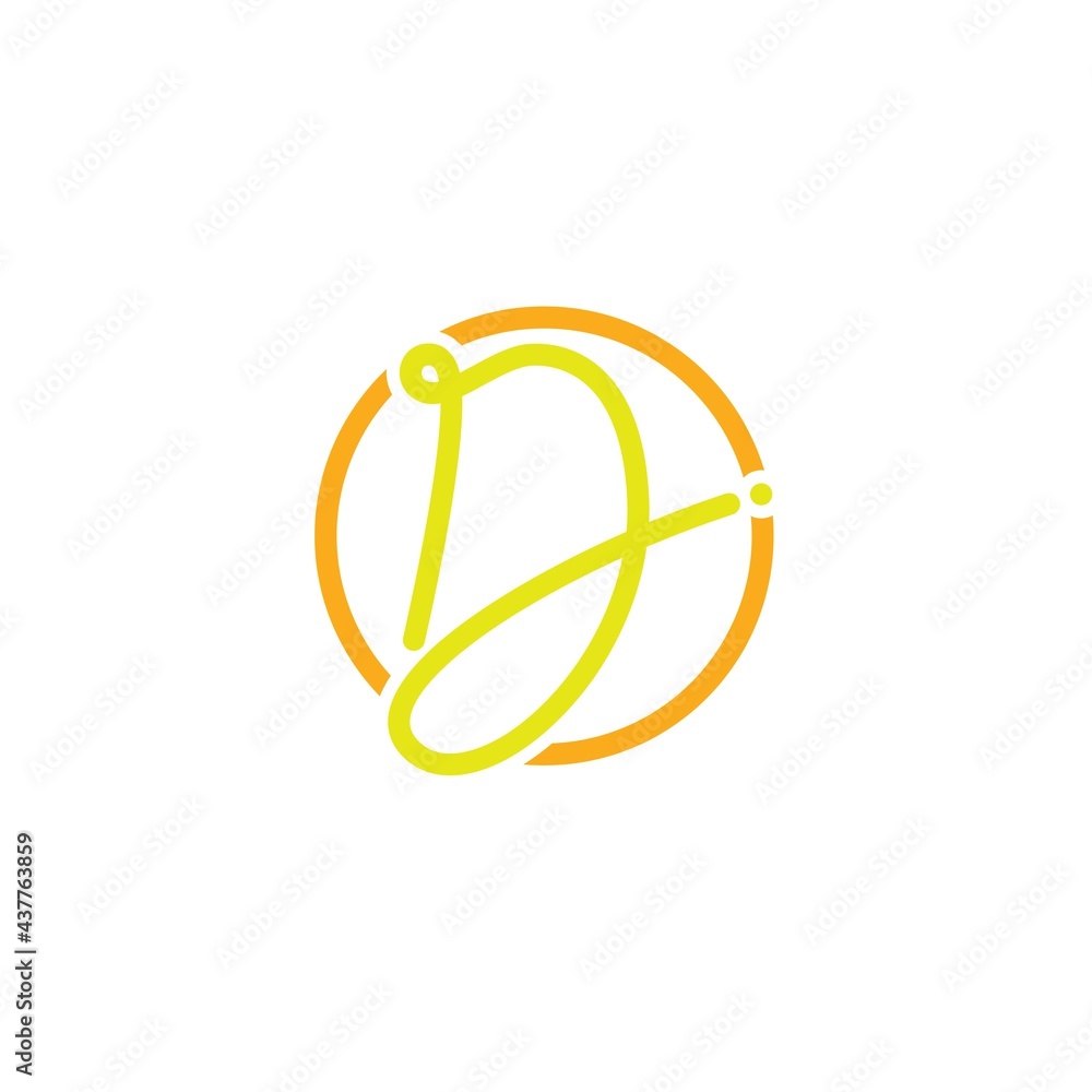 Initials letters D logo design vectors unique Initials letters D logo design vectors unique