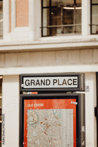 Plan de la Grand Place de Lille