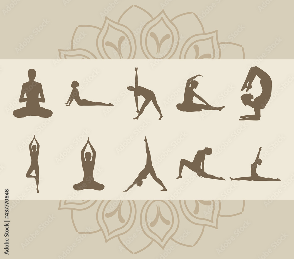 ten yoga positions