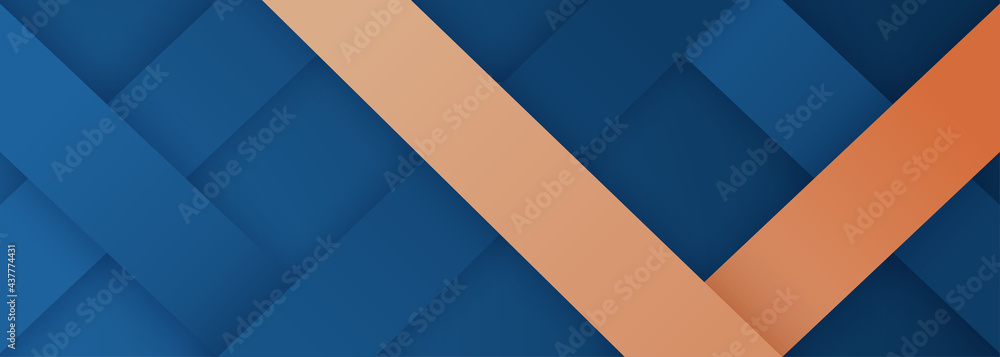 Abstract geometric dynamic blue shapes composition background with ...