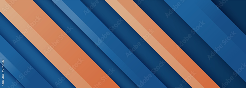 Abstract geometric dynamic blue shapes composition background with ...