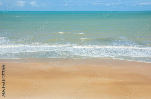 beach with crystal clear sea