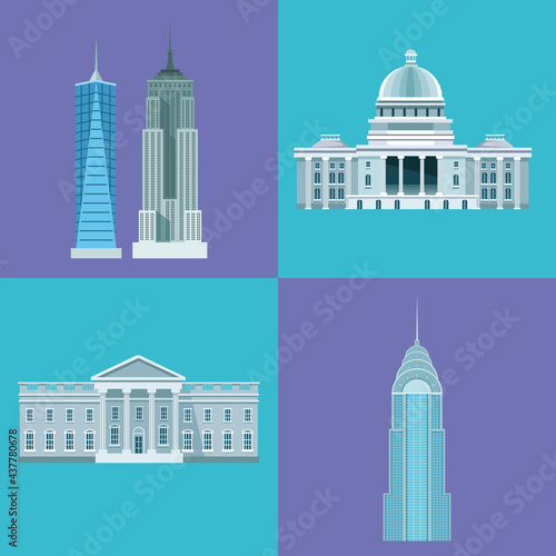 four usa landmarks