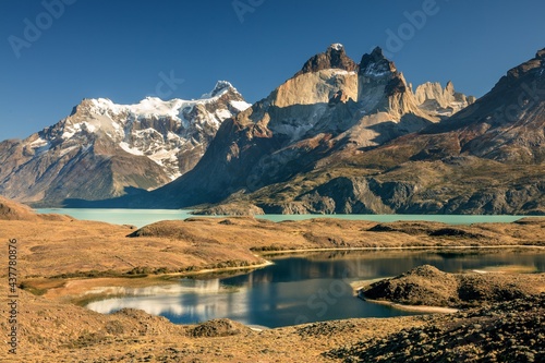 Amazing natural wonders of Patagonia, Chile, Argentina. Fitz Roy, Torres del paine, Cerro Torres.