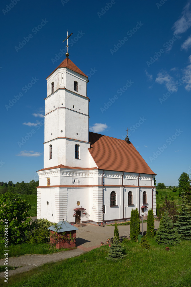 Transfiguration Cathedral in Zaslavl city at summer, Minsk region. Belarus.