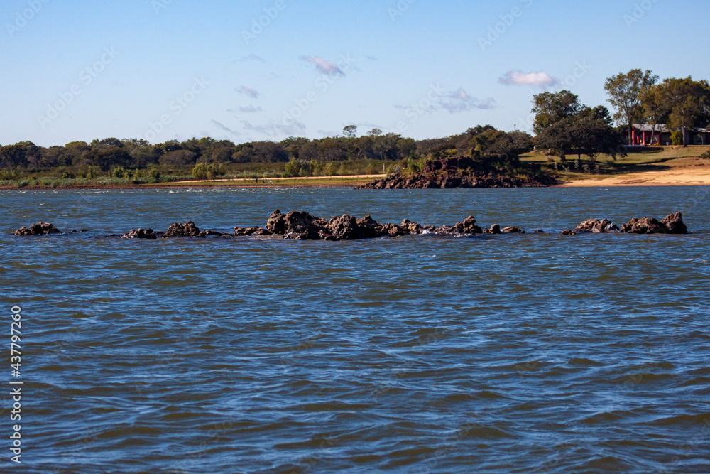 Fototapeta premium rocks on the lake