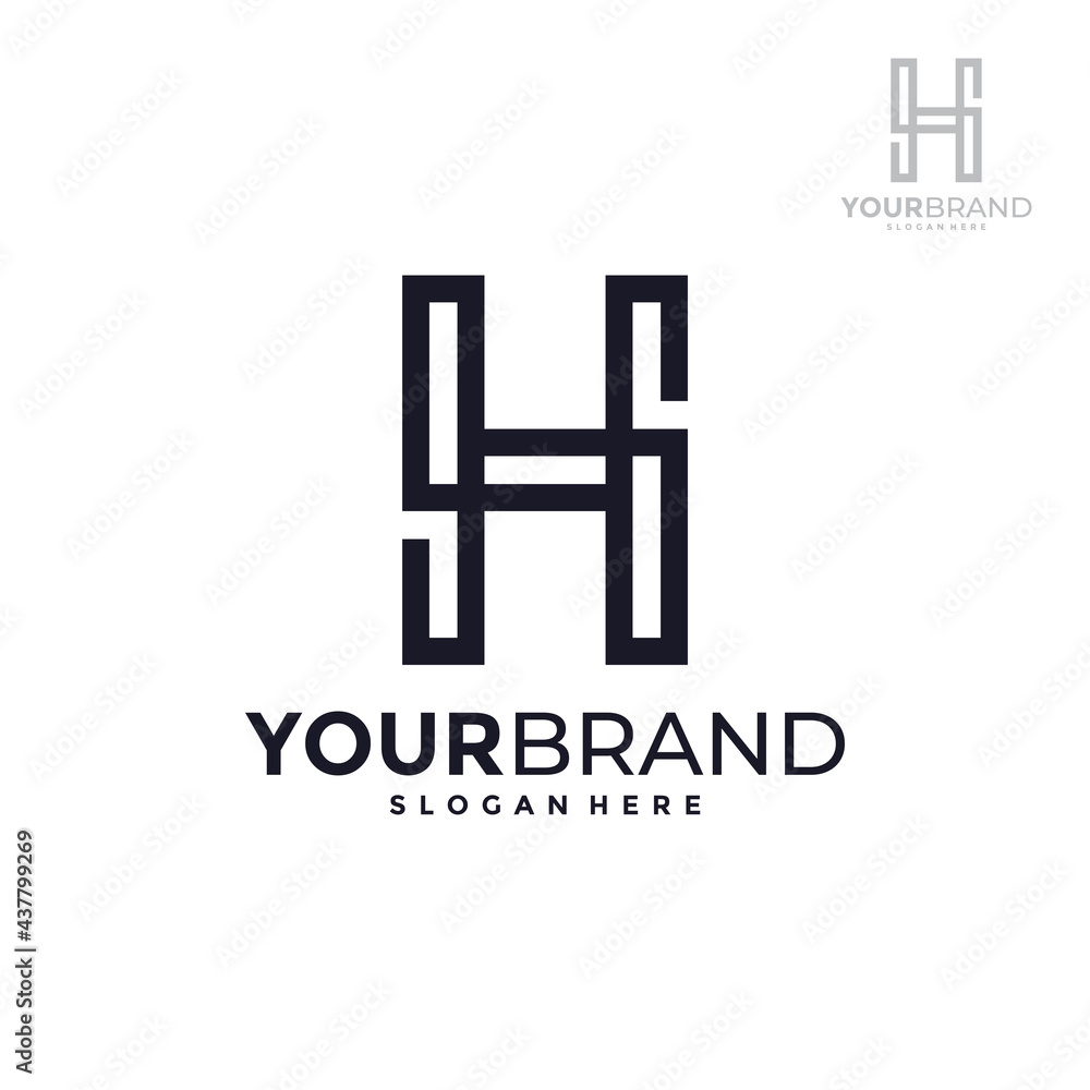 Abstract letter H logo design template Abstract letter H logo design template