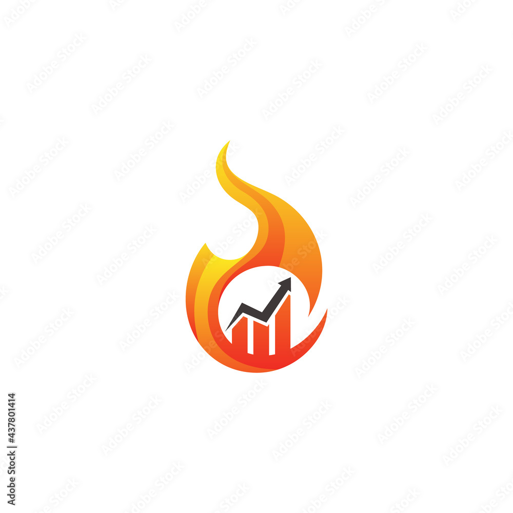 Vector fire and arrow up logo combination. Flame and growth symbol or icon. Unique torch and upload logotype design template. Vector fire and arrow up logo combination. Flame and growth symbol or icon. Unique torch and upload logotype design template.