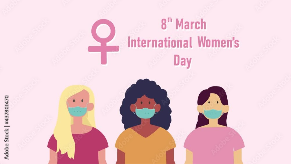 Diversity women with international women day text Diversity women with international women day text