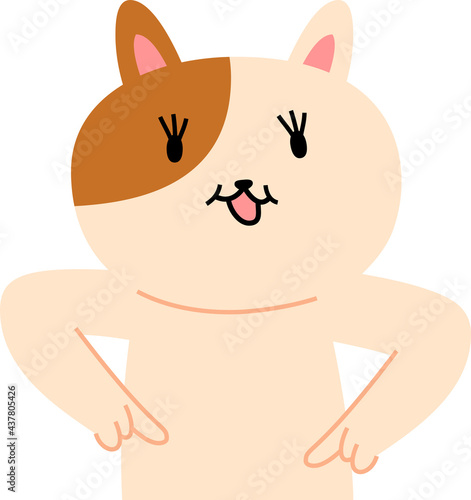 cat that guides you by pointing your finger