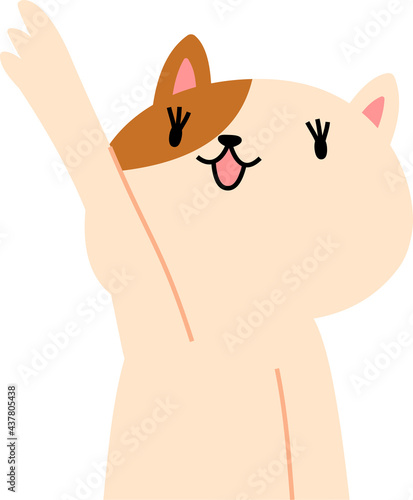 cat that guides you by pointing your finger
