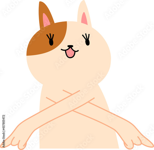 cat that guides you by pointing your finger