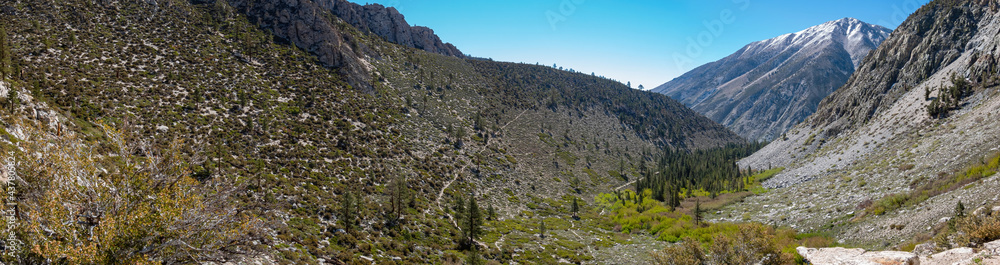 Beautiful landscape around Big Pine Creek Trail