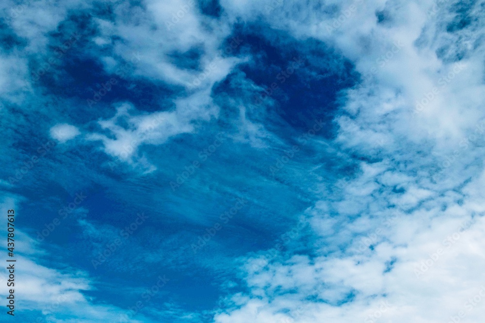 Sky and cloud concept Beautiful Blue sky and mountains. Beautiful Cumulus Cloud in the Bright Sky Background Sky and cloud concept Beautiful Blue sky and mountains. Beautiful Cumulus Cloud in the Bright Sky Background
