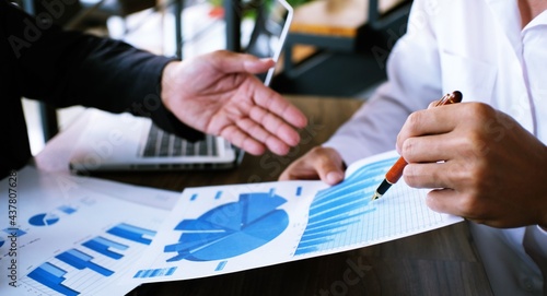 Business People Meeting Design Ideas professional investor working new start up project. Concept. business planning in office