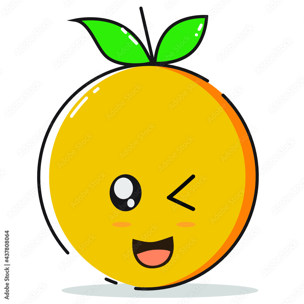 Obraz premium Pleasure by the pack of oranges felt up to the wink of one eye.