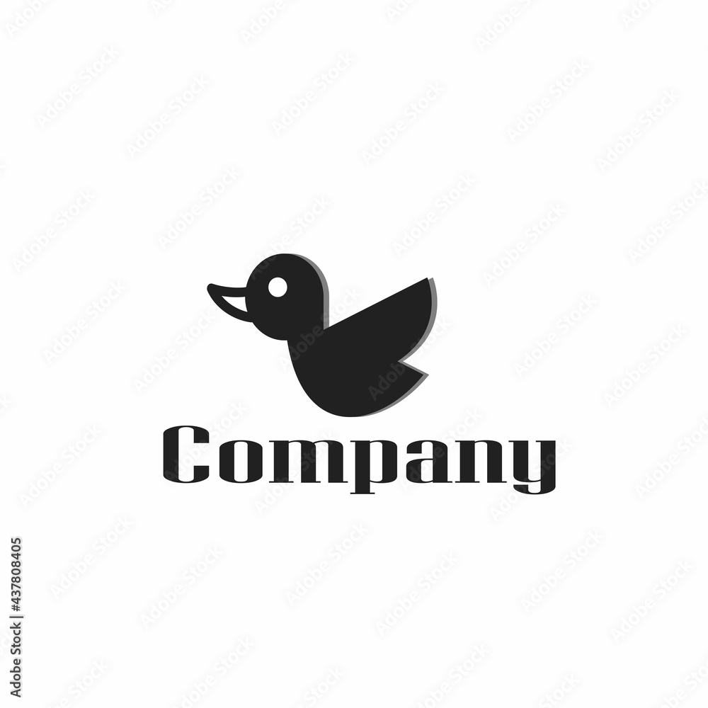 Fototapeta premium Black bird logo template 
