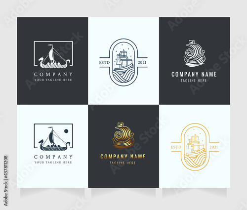 ships logo high quality vector