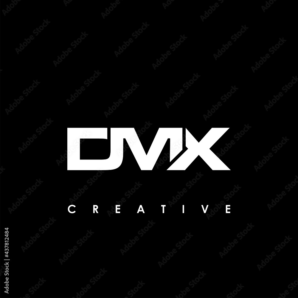 DMX Letter Initial Logo Design Template Vector Illustration