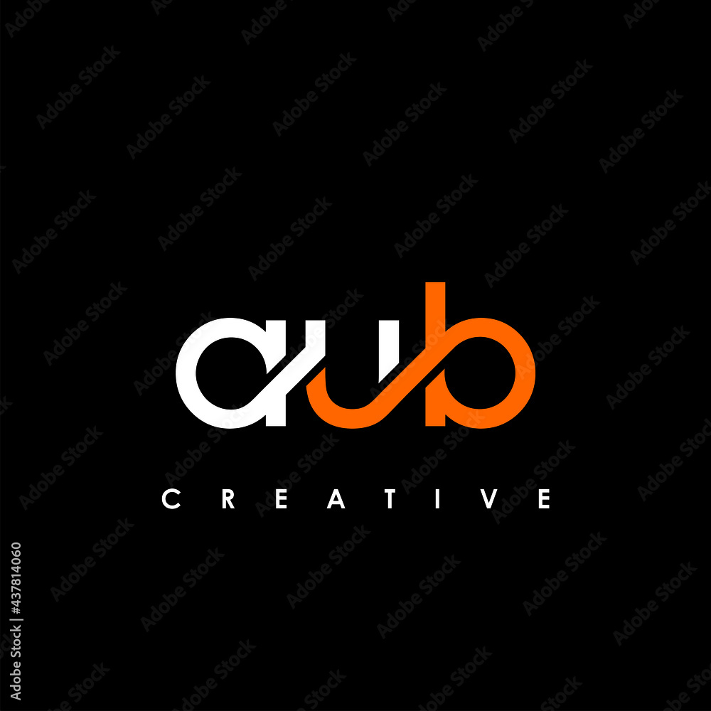 AUB Letter Initial Logo Design Template Vector Illustration AUB Letter Initial Logo Design Template Vector Illustration