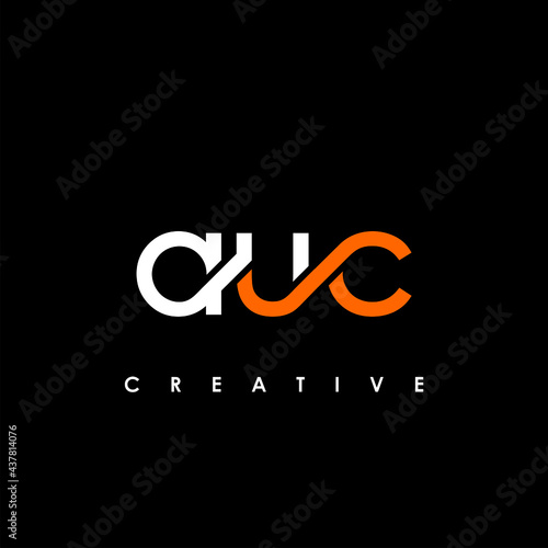 AUC Letter Initial Logo Design Template Vector Illustration