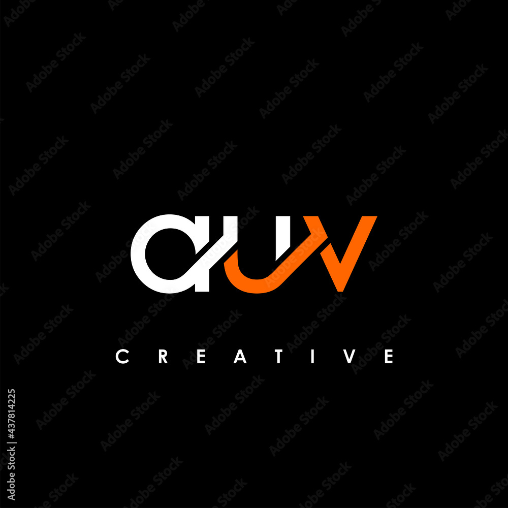 AUV Letter Initial Logo Design Template Vector Illustration AUV Letter Initial Logo Design Template Vector Illustration