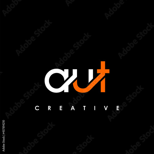 AUT Letter Initial Logo Design Template Vector Illustration