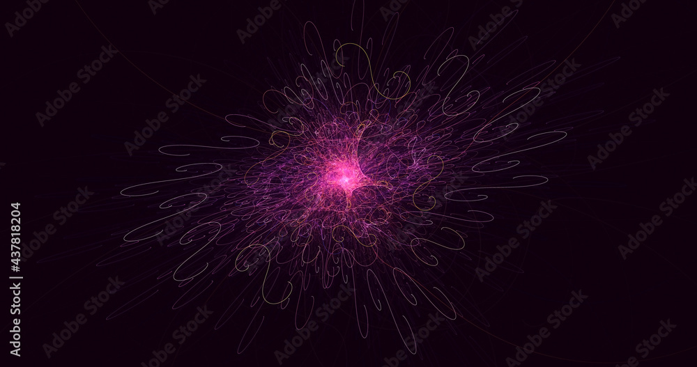 3D rendering abstract multicolor fractal light background 3D rendering abstract multicolor fractal light background