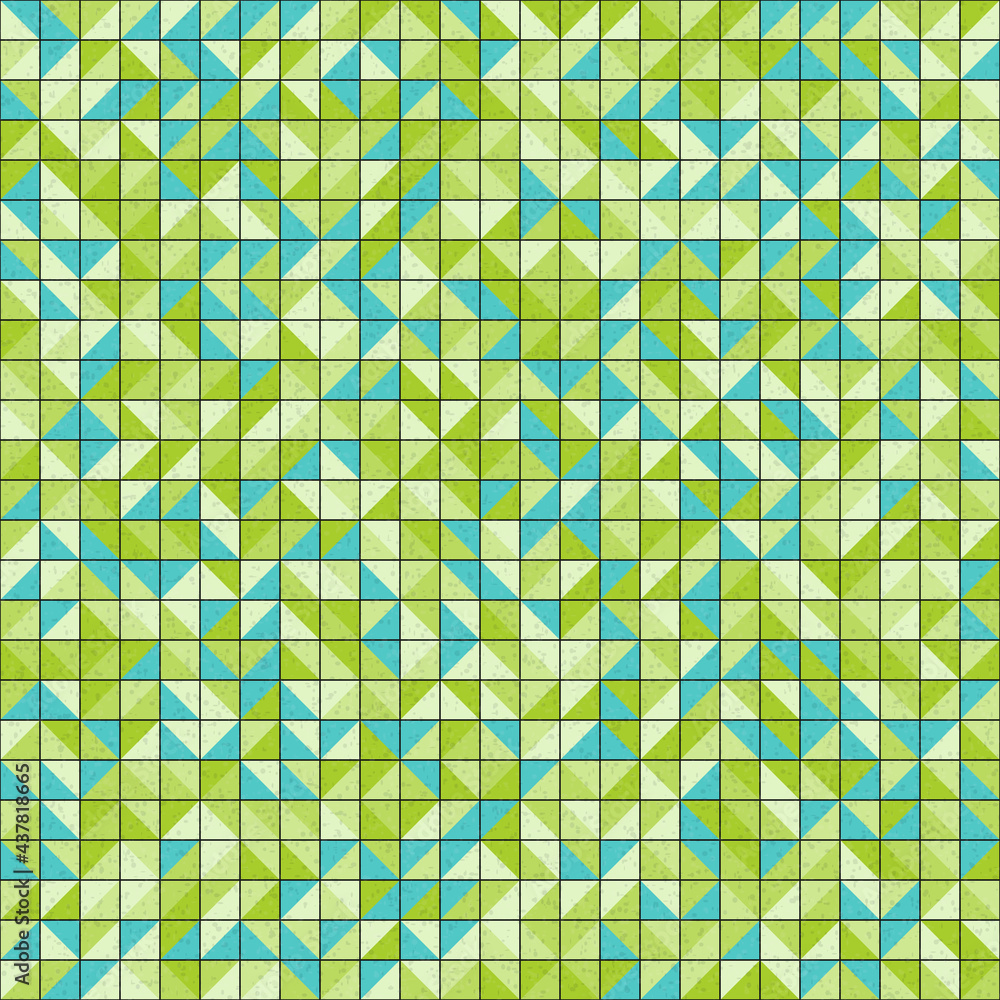 Fototapeta premium Abstract Geometric Pattern generative computational art illustration