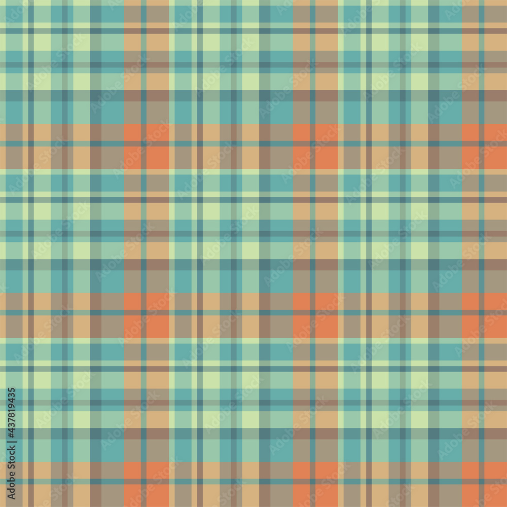 Plaid seamless pattern. Vector background of textile ornament. Flat fabric design. Plaid seamless pattern. Vector background of textile ornament. Flat fabric design.
